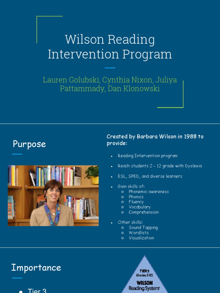 Wilson Reading Intervention Overview | PDF | Reading (Process) | Phonics
