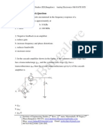 IES Bangalore Analog Electronics Old GATE ECE Questions