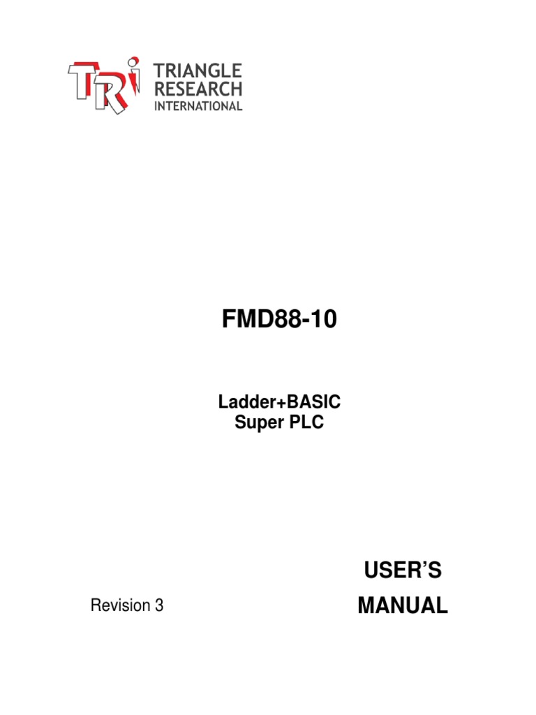 PLC Triangle - FMD88 | PDF | Computer Network | Analog To Digital Converter