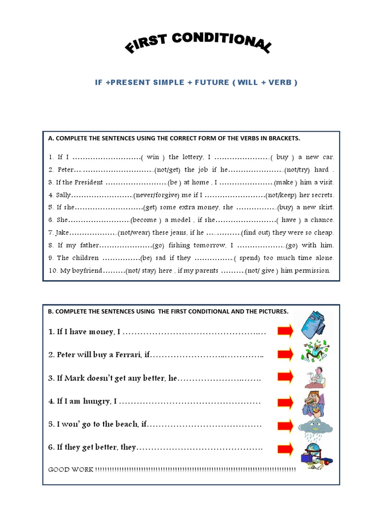 Future Real Conditional Exercises | PDF