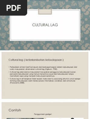 Cultural Lag