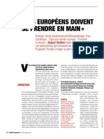 Hubert Védrine ''Les européens doivent se prendre en main''