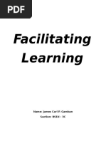 Facilitating Learning