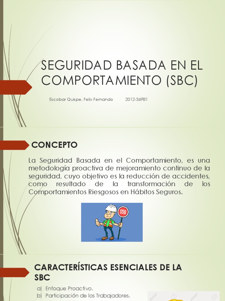 Seguridad Basada en el Comportamiento | PDF | Comportamiento | Liderazgo