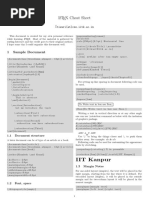 Latex Cheat Sheet