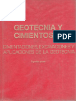 Geotecnia - Cimentos - Iii - Cimenta - Excavaciones - Aplicaciones - Geotecnia 2°