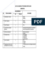 Cheklist Kaji Banding Administrasi