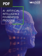 AI - Artificial Intelligence Program Brochure by Weschool, Bangalore (Welingkar Management Institute)