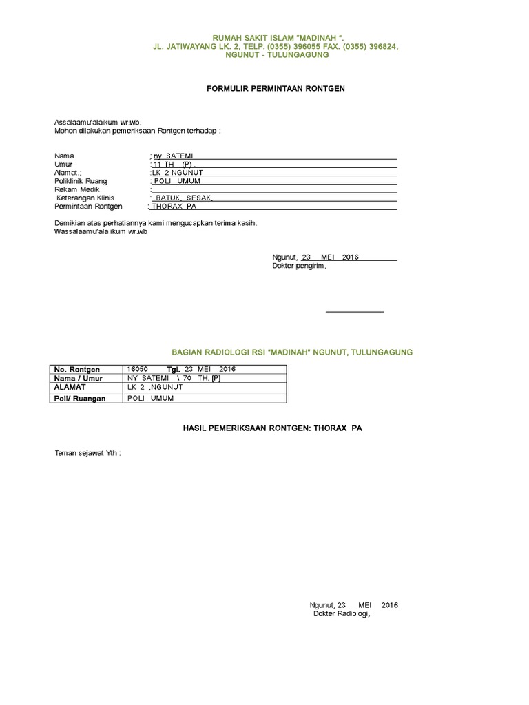 Bagian Radiologi | PDF | Kesehatan Holistik