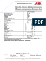 ABB Electrical Machine LTD.: Performance Data of Motor