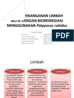 Upaya Penanganan Limbah Batik Dengan Bioremediasi Menggunakan Polyporus