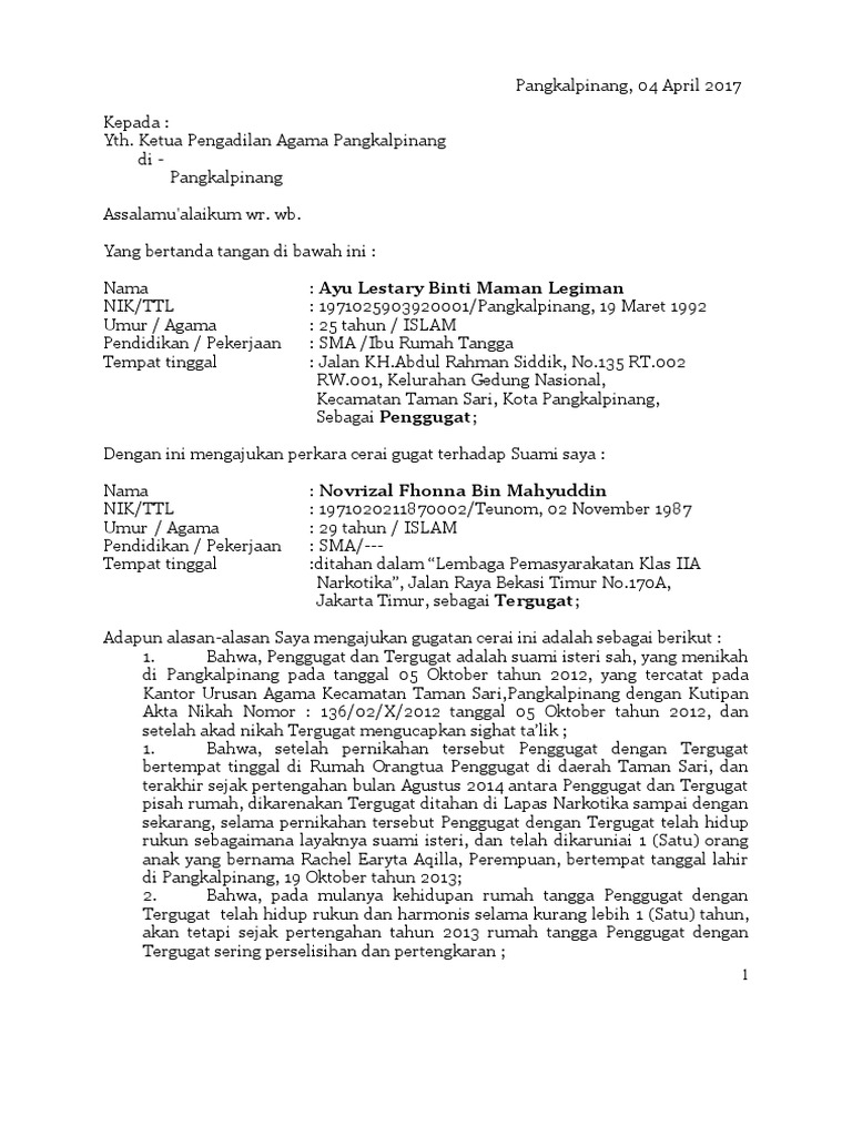 Cerai Bain Sughra Ayu Lestary PDF