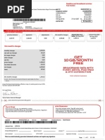 Fixedline and Broadband Services Tax Invoice