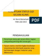 Penentuan Status Gizi Secara Klinis