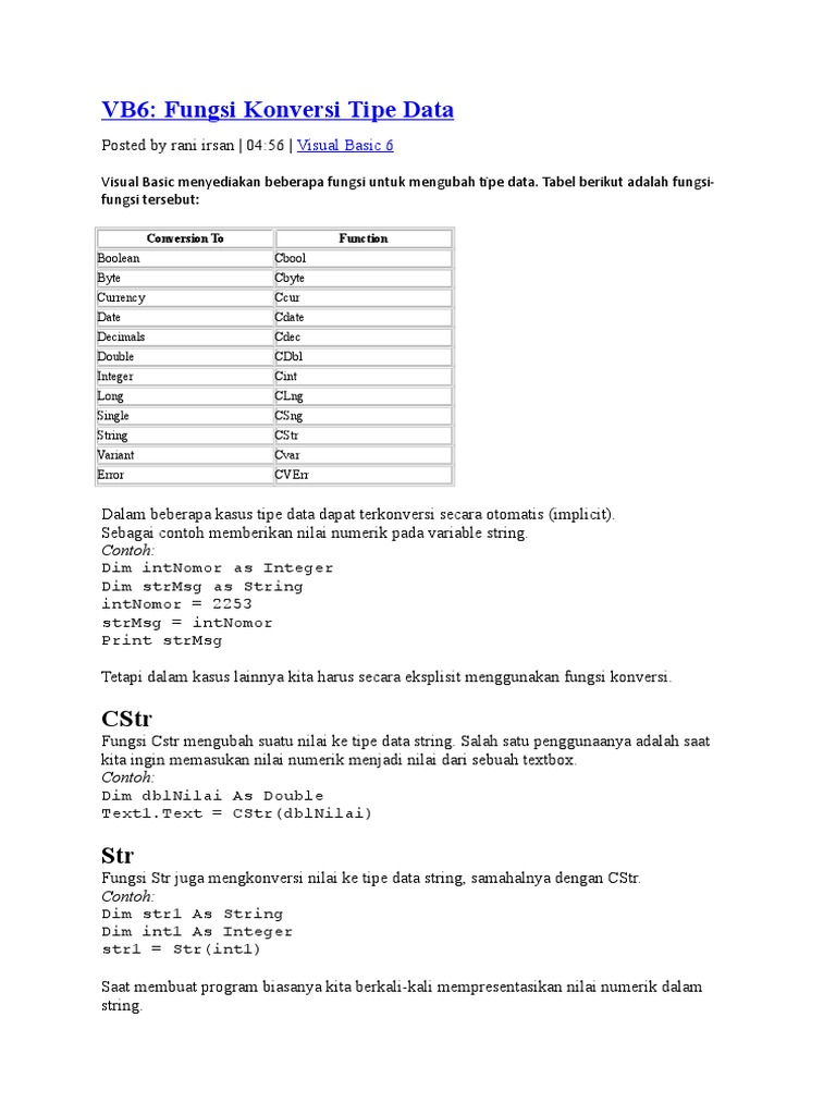 Konversi Tipe Data Python