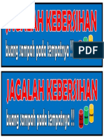 Stiker Jagalah Kebersihan