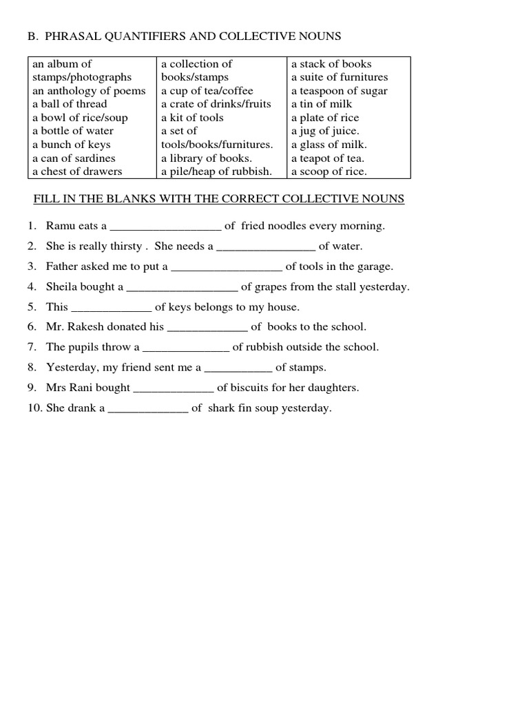 Collective Nouns
