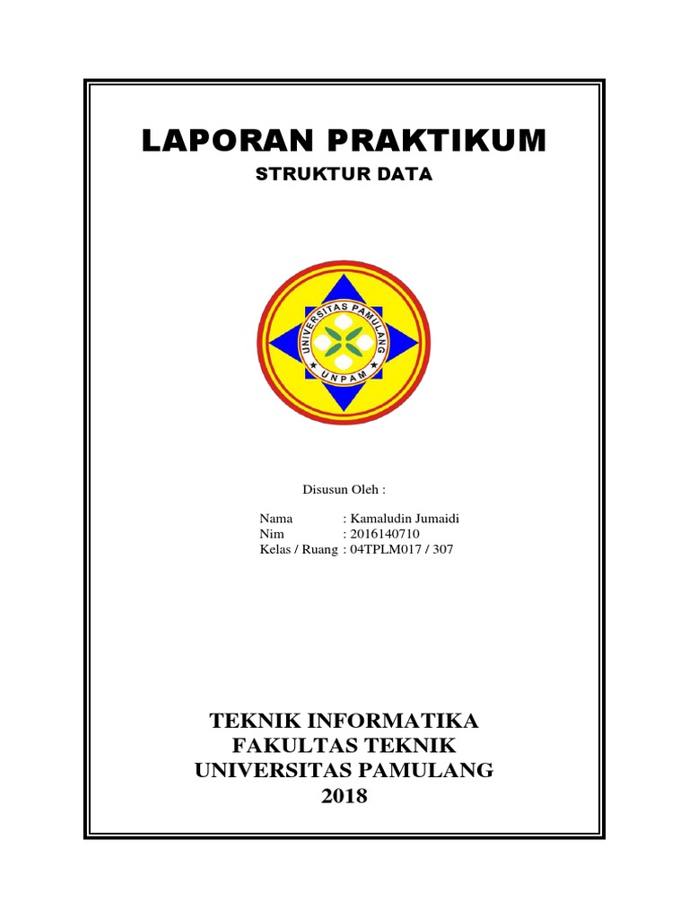 47+ Contoh cover makalah praktikum universitas pamulang information