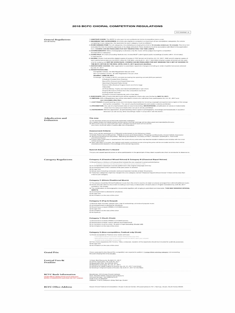2018 Bcfc Choral Competition Regulations 영문 PDF