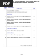 Sample BQ For TNB | PDF | Concrete | Brick