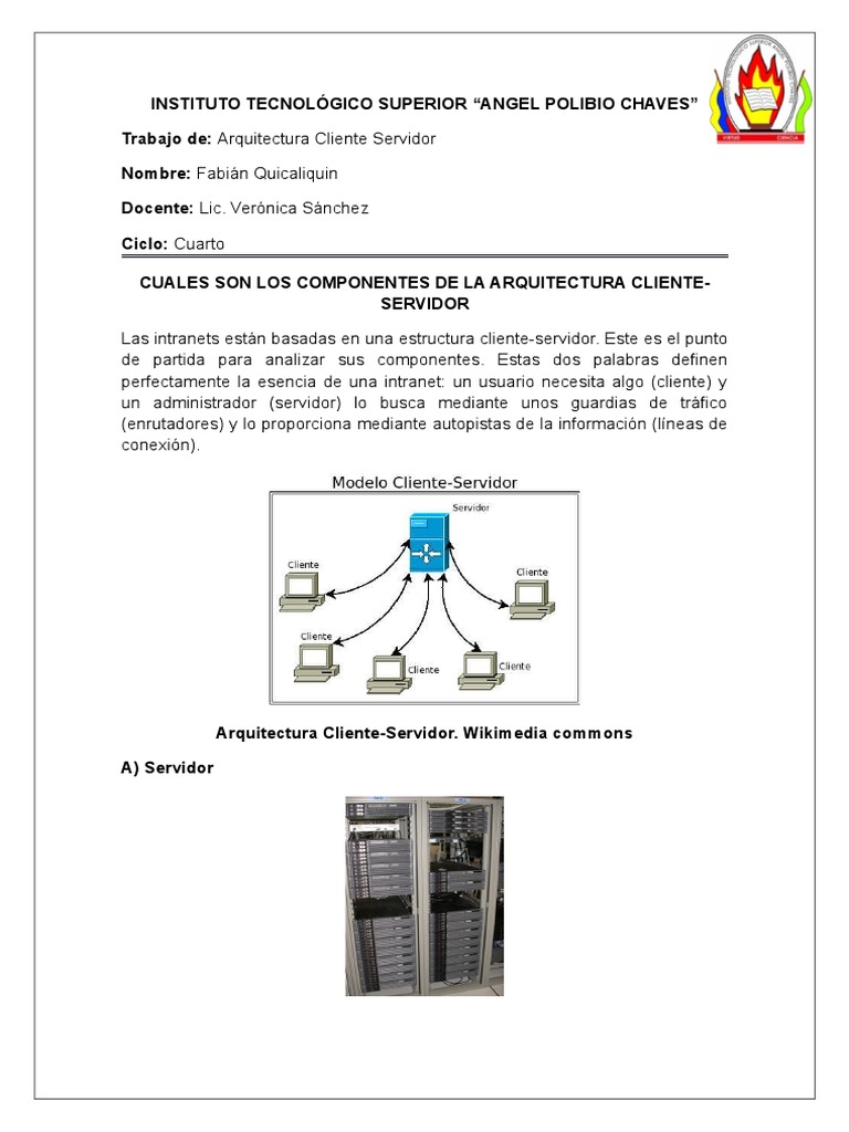 Arquitectura Cliente Servidor | PDF | Modelo cliente-servidor ...