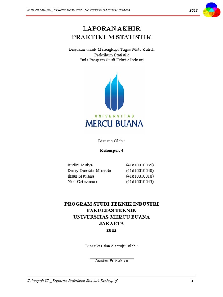 106317183 Laporan Hasil Praktikum Statistik Deskriptif