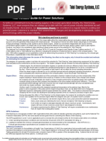 Information Sheet # 09: Your Reliable Guide For Power Solutions