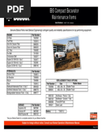 E85 Maintenance Chart PDF