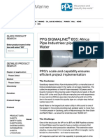 PPG SIGMALINE® 855 - Africa Pipe Industries - Pipelines For Rand Water - PPG Protective & Marine Coatings