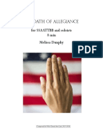 The Oath of Allegiance (SATB)