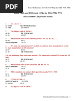 Basic Mathematics &#038 I.Q Solved MCQs (For CSS, PMS, NTS)