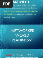 Lesson 1 Network Readiness