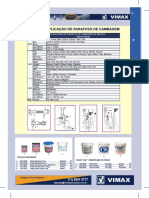 TABELA DE APLICAÇÃO DE PARAFUSO DE CAMBAGEM POR VEÍCULO