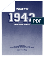 1942 by ROMSTAR - Capcom - Instruction Manual