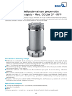 Ventosa trifuncional con prevención de golpe de ariete Mod. GOLIA 3F RFP