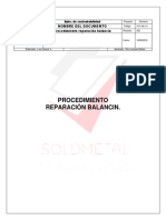 Procedimiento Reparación Balancín PDF