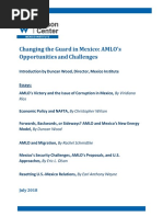 Download Changing the Guard in Mexico AMLOs Opportunities and Challenges by The Wilson Center SN384315305 doc pdf