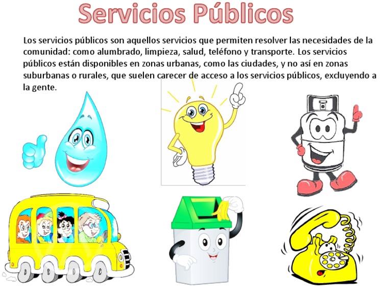 Servicios Públicos: Definición y Ejemplos | PDF | Viajes y turismo