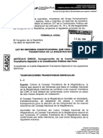 P.Ley para crear el Consejo Transitorio de la Magistratura