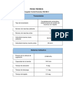 Ficha Técnica Cargador Frontal - WA180-3