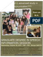 Graduate Info Session Flyer Fall 2010