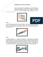 Herramientas Del Area de Metales