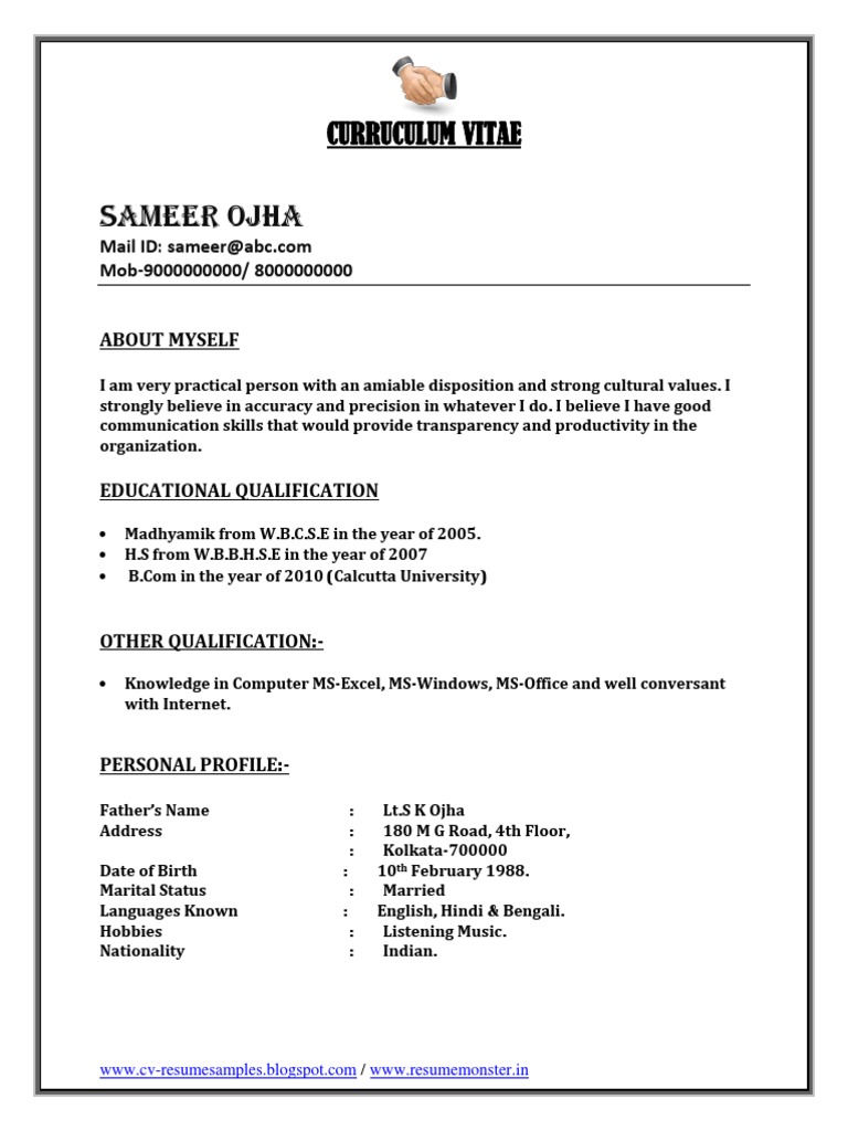 Bpo Resume Format 10+ BPO Resume Examples To Download
