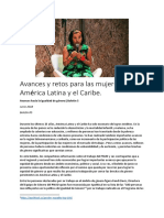 Avances y retos para las mujeres en AmÃ©rica Latina y el Caribe.