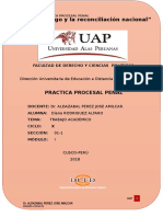 Practica procesal penal: elementos del delito y excepciones