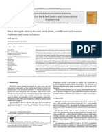 Criterios de resistencia al corte para rocas, fracturas y macizos rocosos - Barton 2013