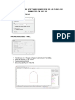 Aplicación Del Software Unwedge en Un Tunel de Diametro de 10 X 10