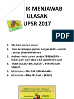 Teknik Menjawab Ulasan UPSR 2017