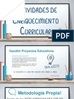 CATÁLOGO Actividades Enriquecimiento Curricular 2018.2019