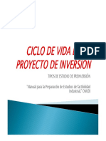 Ciclo de Vida Proyectos de Inversion Onudi